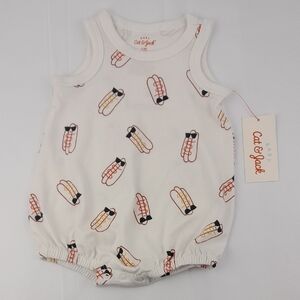 Cat & Jack Cool Hot Dog Short Sleeve Bodysuit